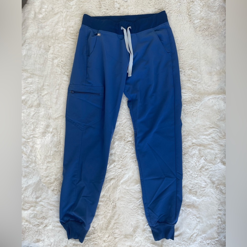 Women’s Figs Small Denim Blue Zamora Joggers (limited edition color)
